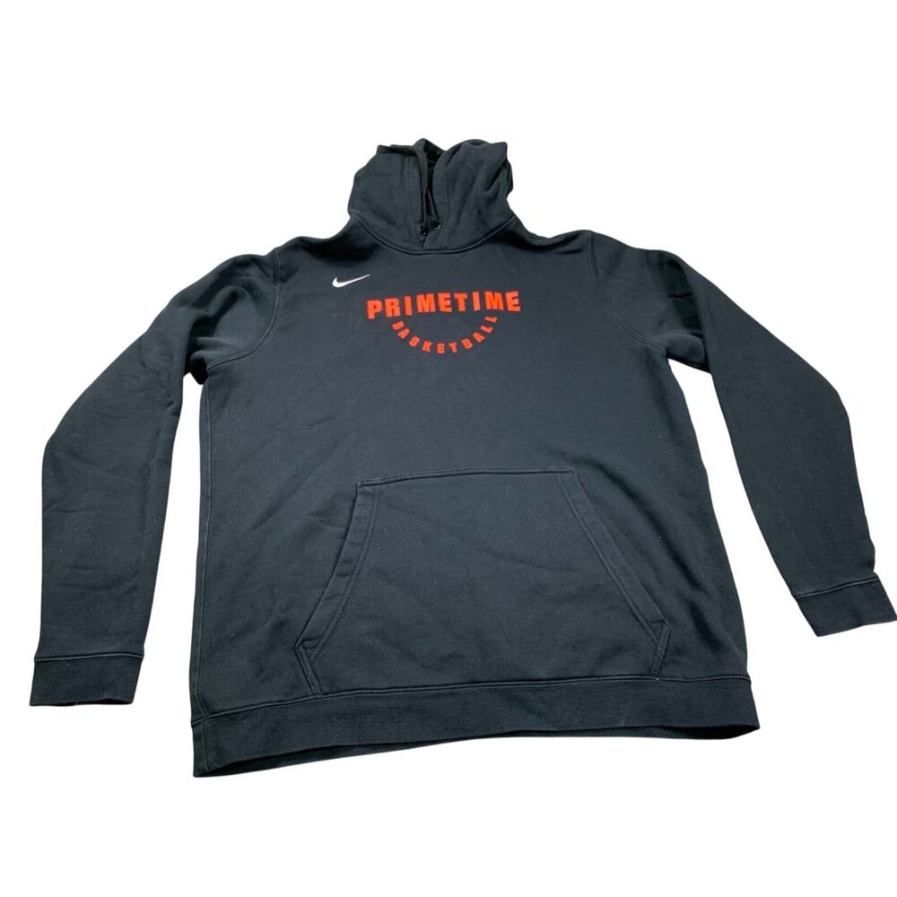 Nike Hoodie Men XL Black Fleece Primetime Basketball Pullover Sweatshirt Athleti
